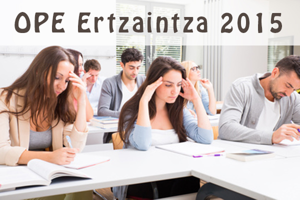 Nueva OPE Ertzaintza 2015